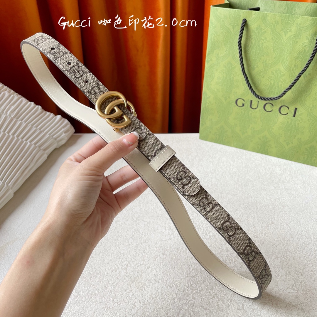 Gucci Womens Leather Belts Width 2cm 177