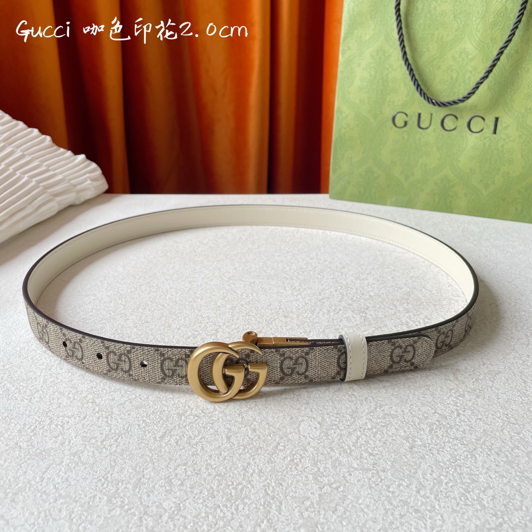 Gucci Womens Leather Belts Width 2cm 177