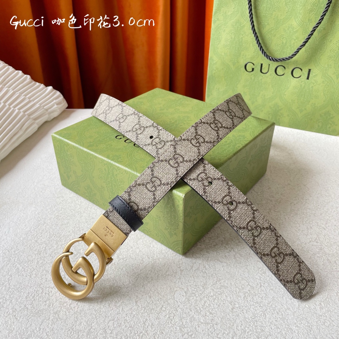 Gucci Womens Leather Belts Width 2cm 179