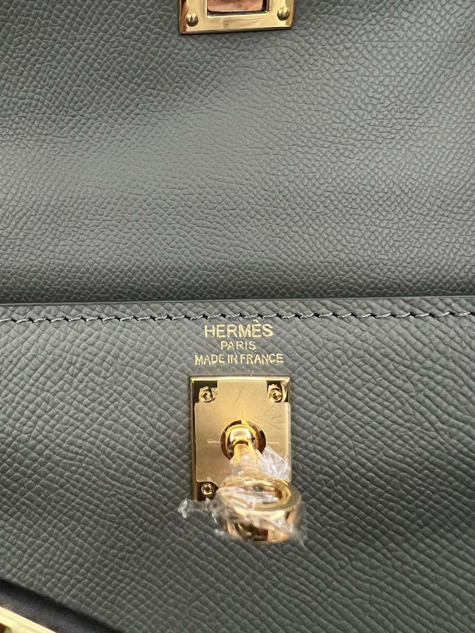Handmade Hermes 25cm 28cm Epsom Leather Almond Green with Gold and Silver Hardware