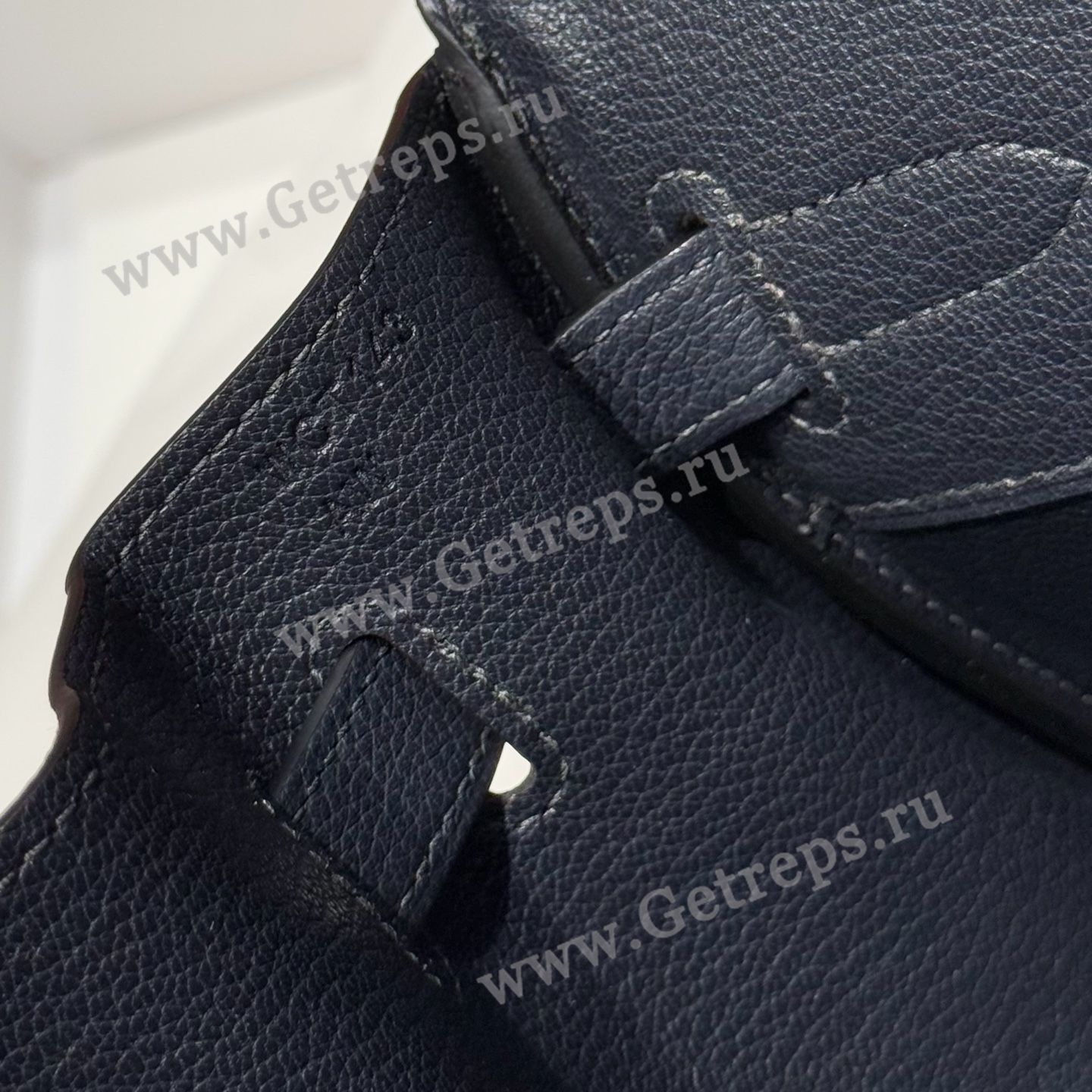 Hermes 29cm Birkin Shoulder Evercolor Leather Bieu Nult