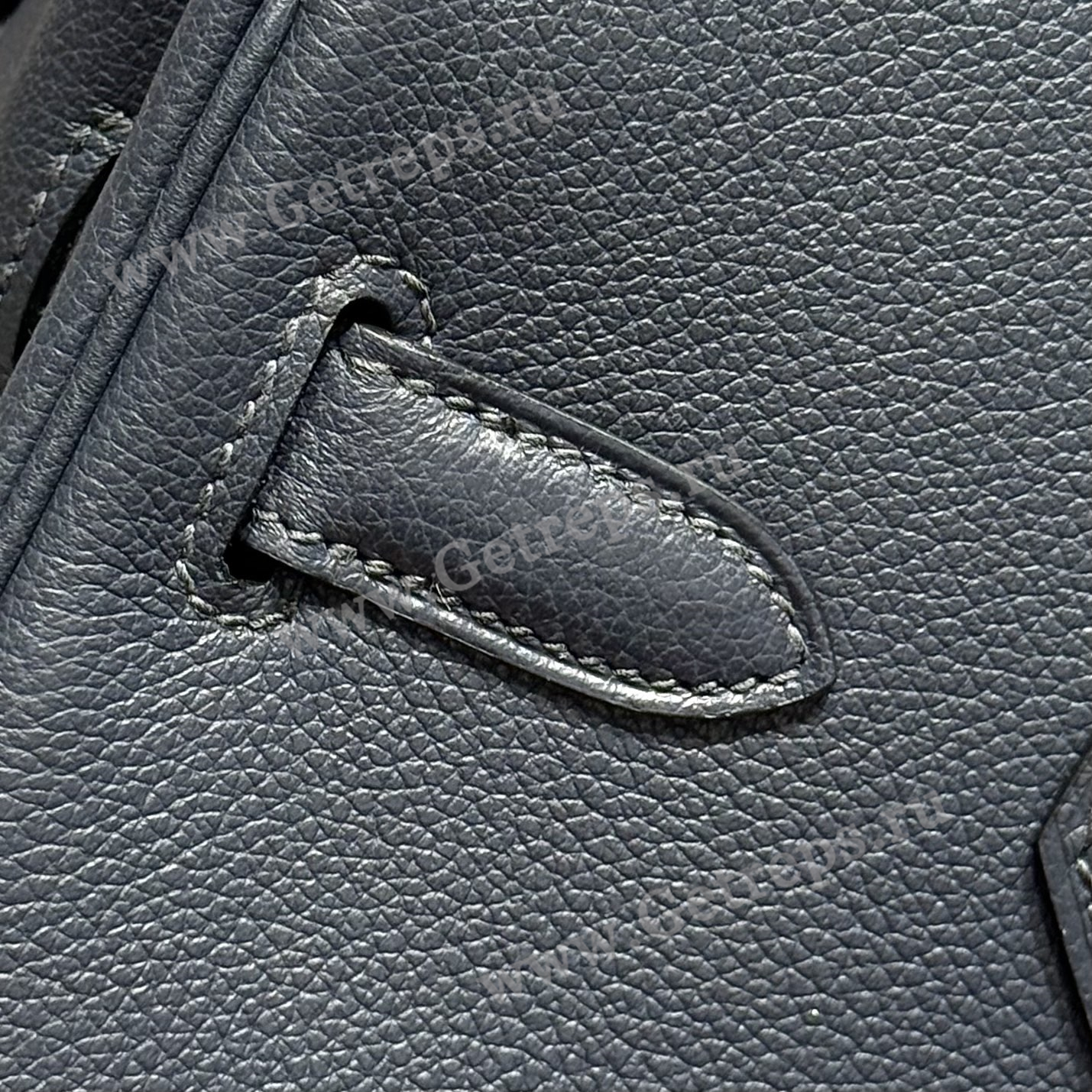 Hermes 29cm Birkin Shoulder Evercolor Leather Bieu Nult
