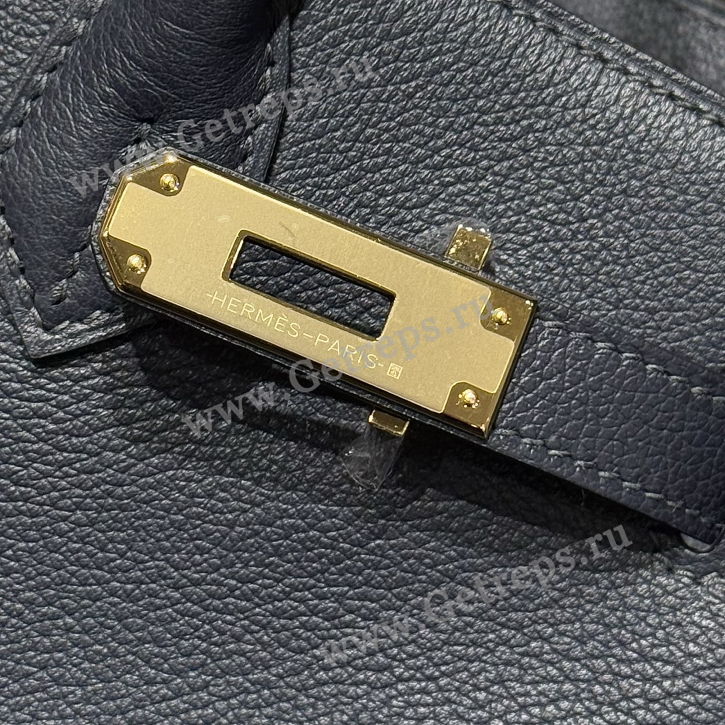 Hermes 29cm Birkin Shoulder Evercolor Leather Bieu Nult