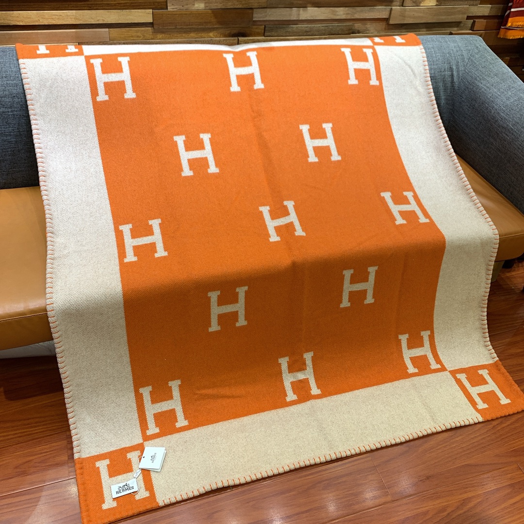 Hermes Avalon Throw Blakets Orange 004