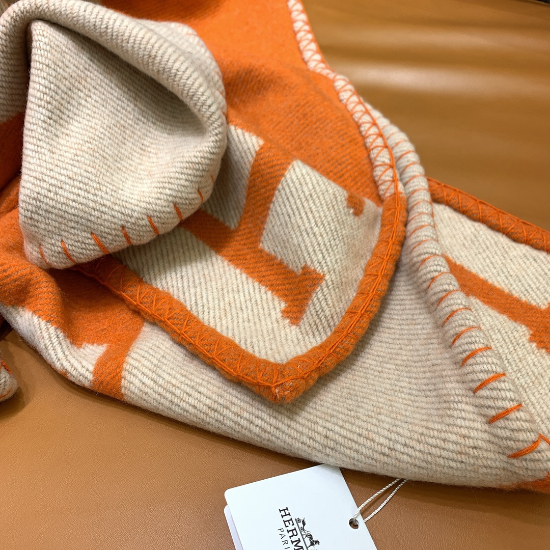 Hermes Avalon Throw Blakets Orange 004