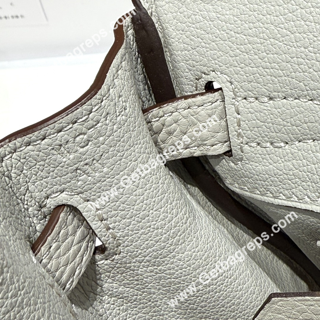 Hermes Birkin 25cm Pearl Grey Togo Leather