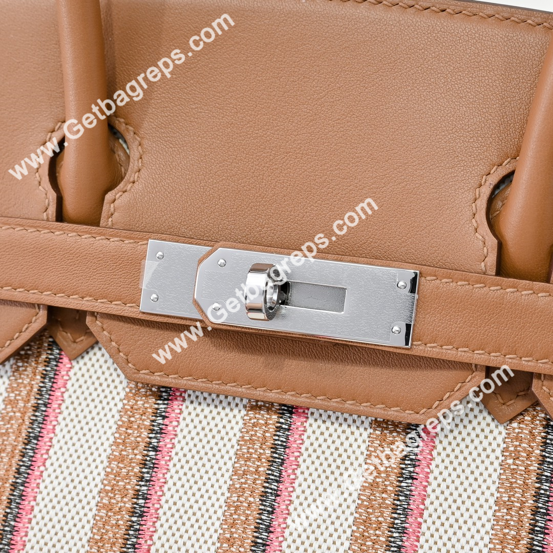Hermes Birkin 29cm Brown Swift Leather With Canvas-1