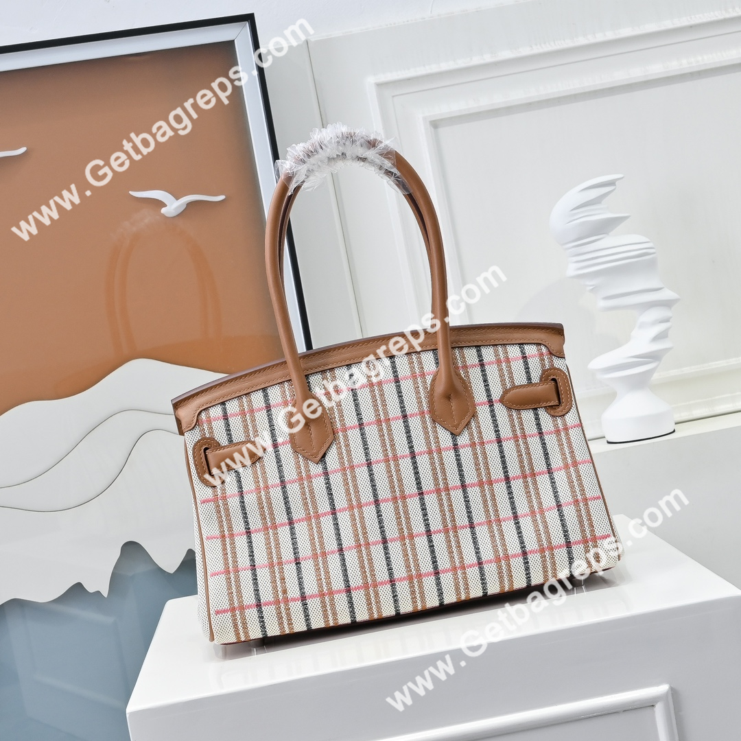 Hermes Birkin 29cm Brown Swift Leather With Canvas