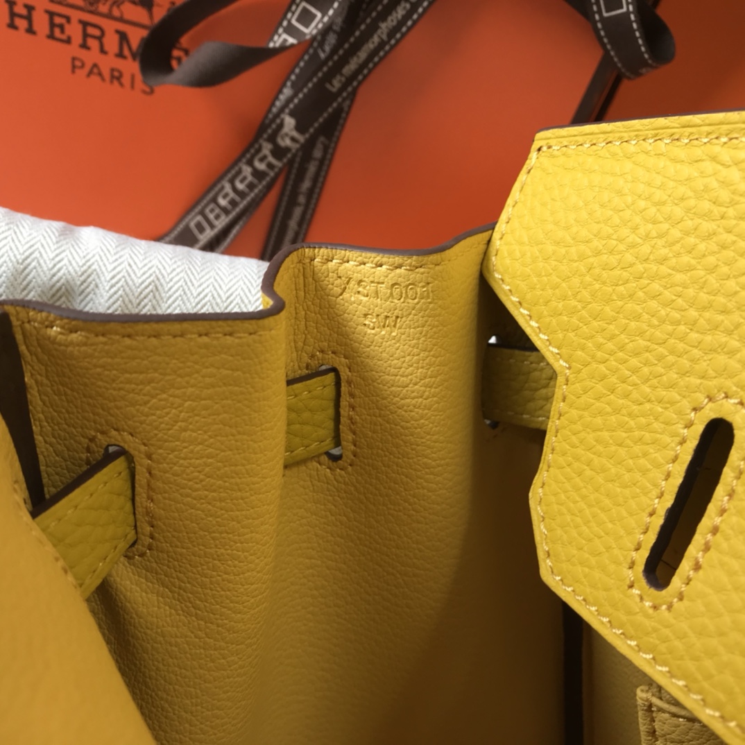 Hermes Birkin 30CM 35CM Togo Amber Yellow With Gold