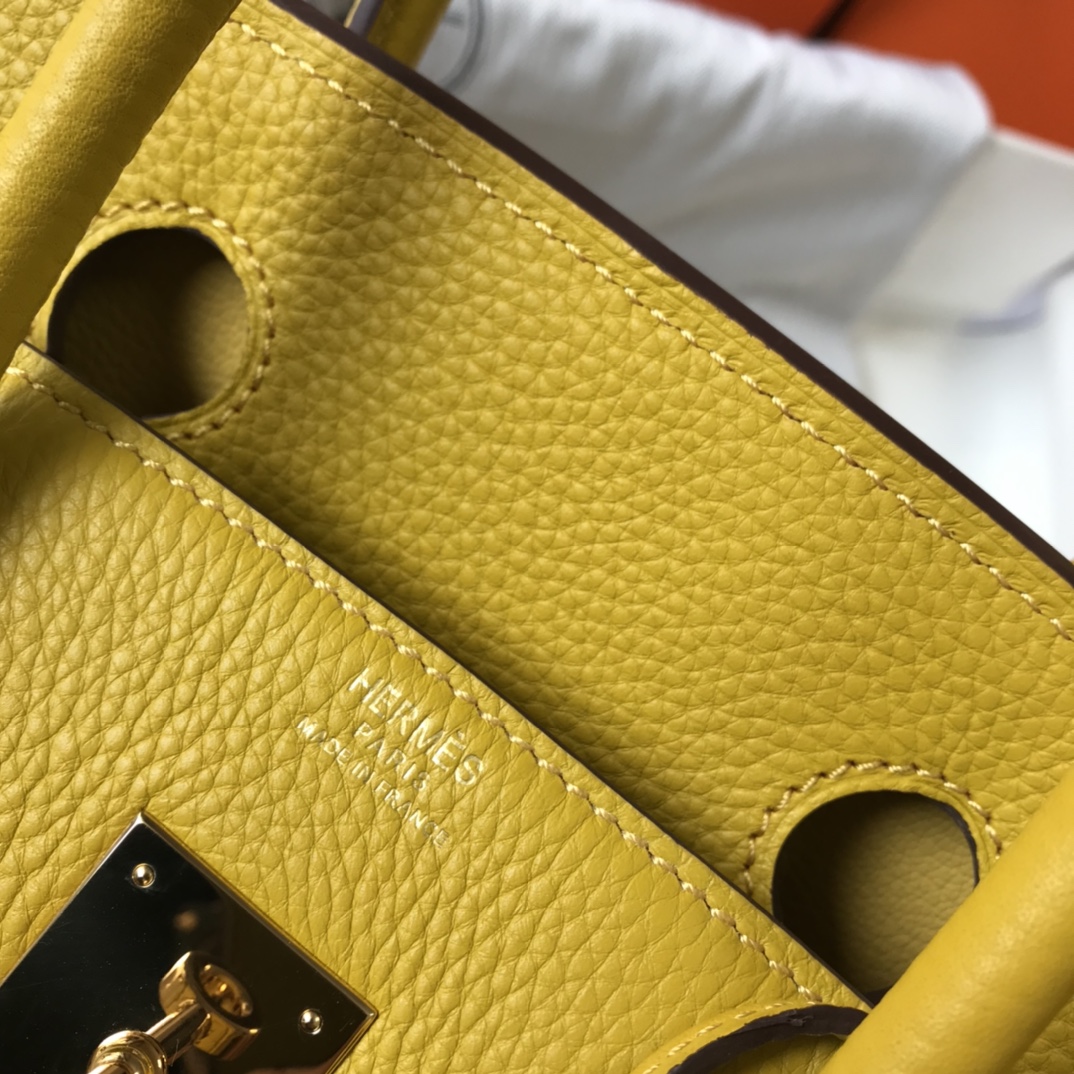 Hermes Birkin 30CM 35CM Togo Amber Yellow With Gold