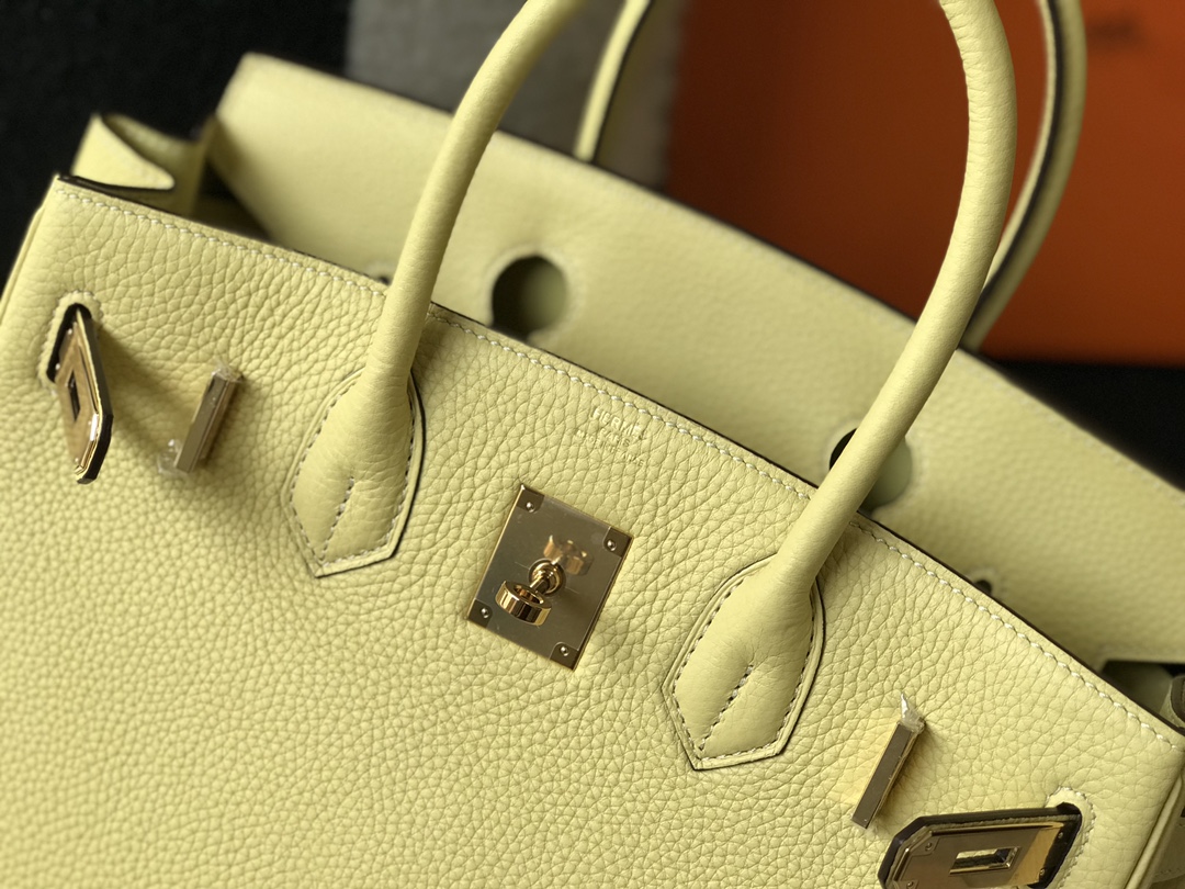 Hermes Birkin 30CM 35CM Togo Chicken Yellow With Gold