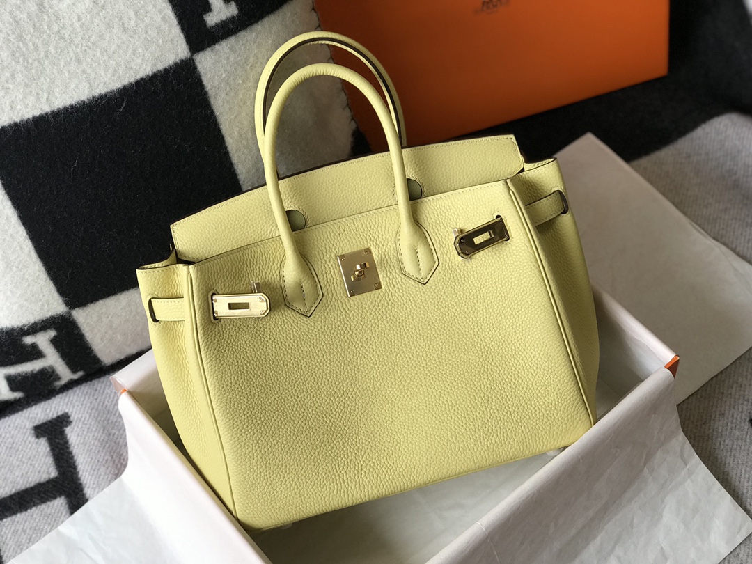 Hermes Birkin 30CM 35CM Togo Chicken Yellow With Gold