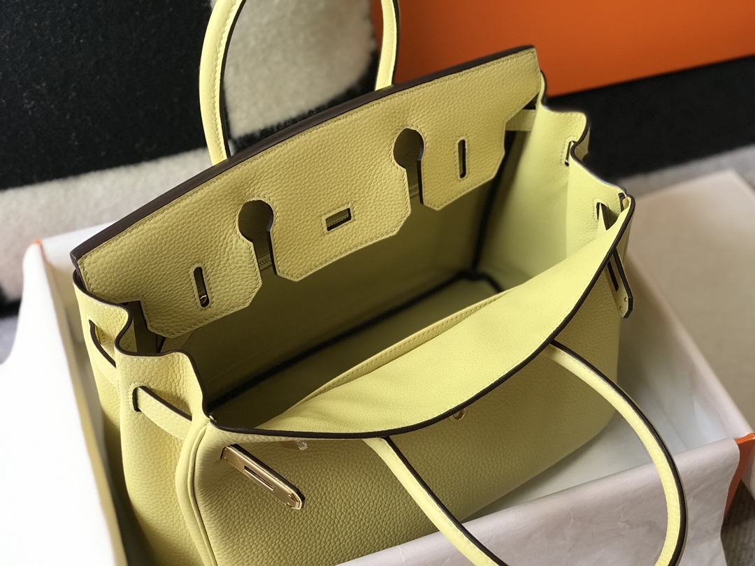 Hermes Birkin 30CM 35CM Togo Chicken Yellow With Gold