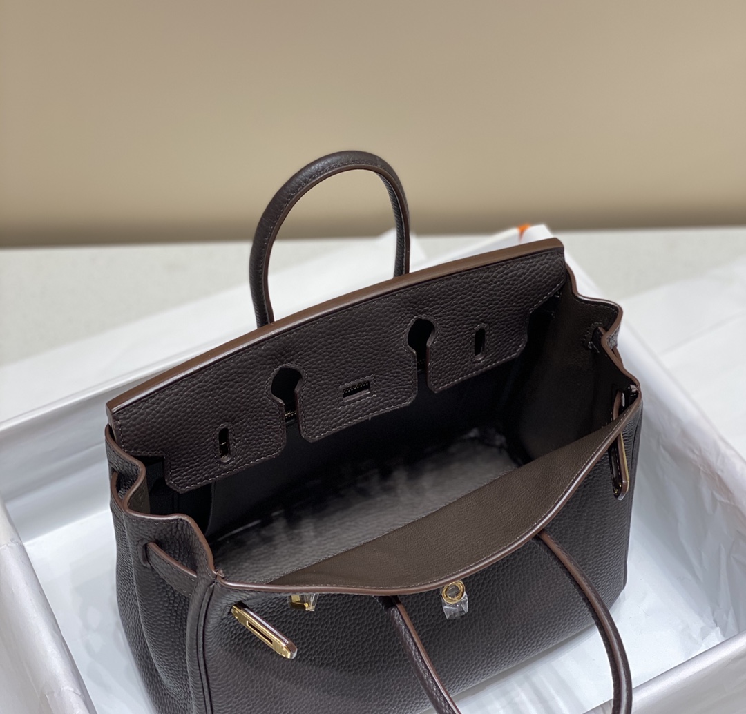 Hermes Birkin 30CM 35CM Togo Leather Black With Gold