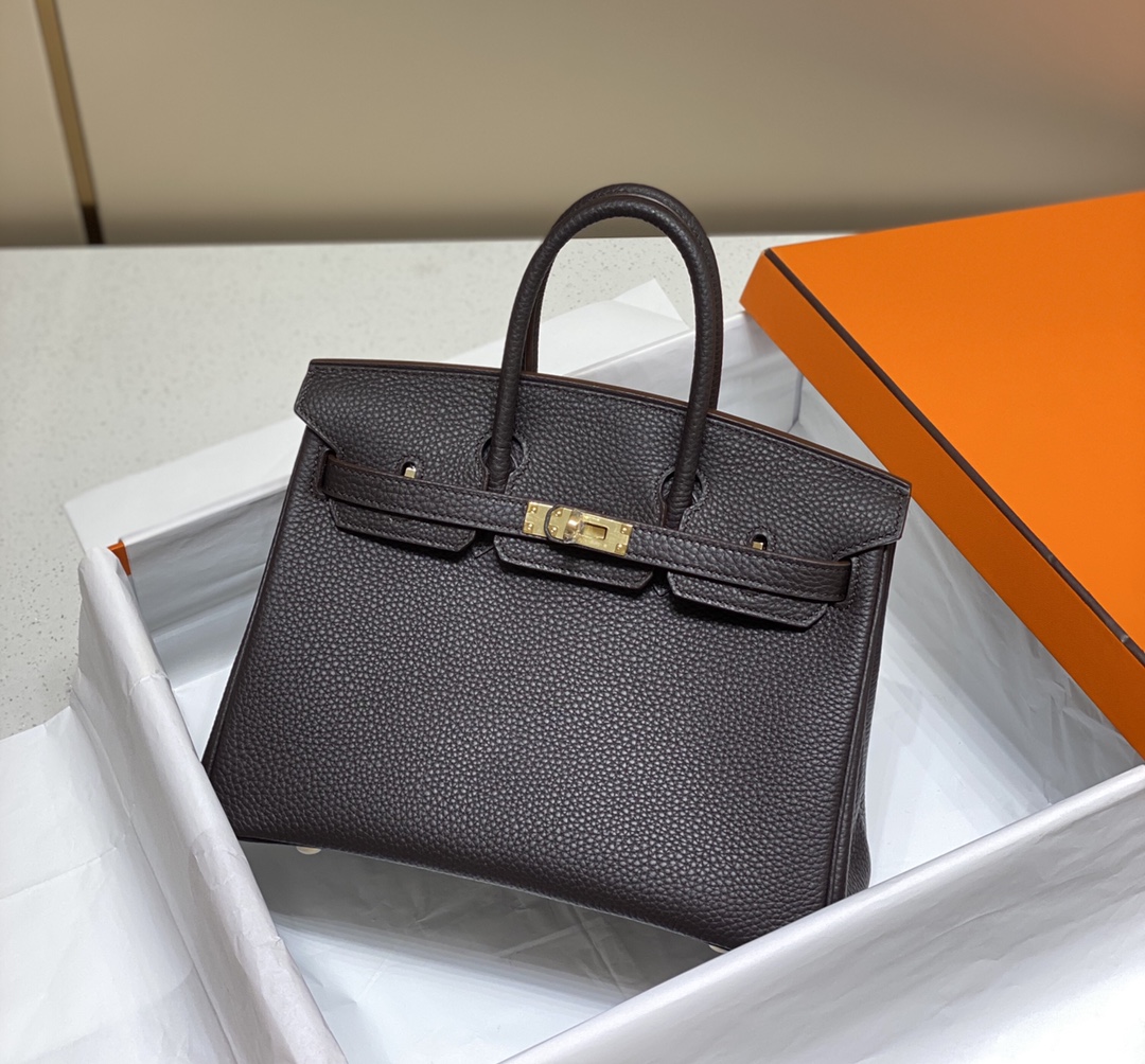 Hermes Birkin 30CM 35CM Togo Leather Black With Gold