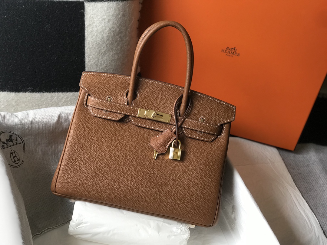 Hermes Birkin 30CM 35CM Togo Leather Earth-Yellow