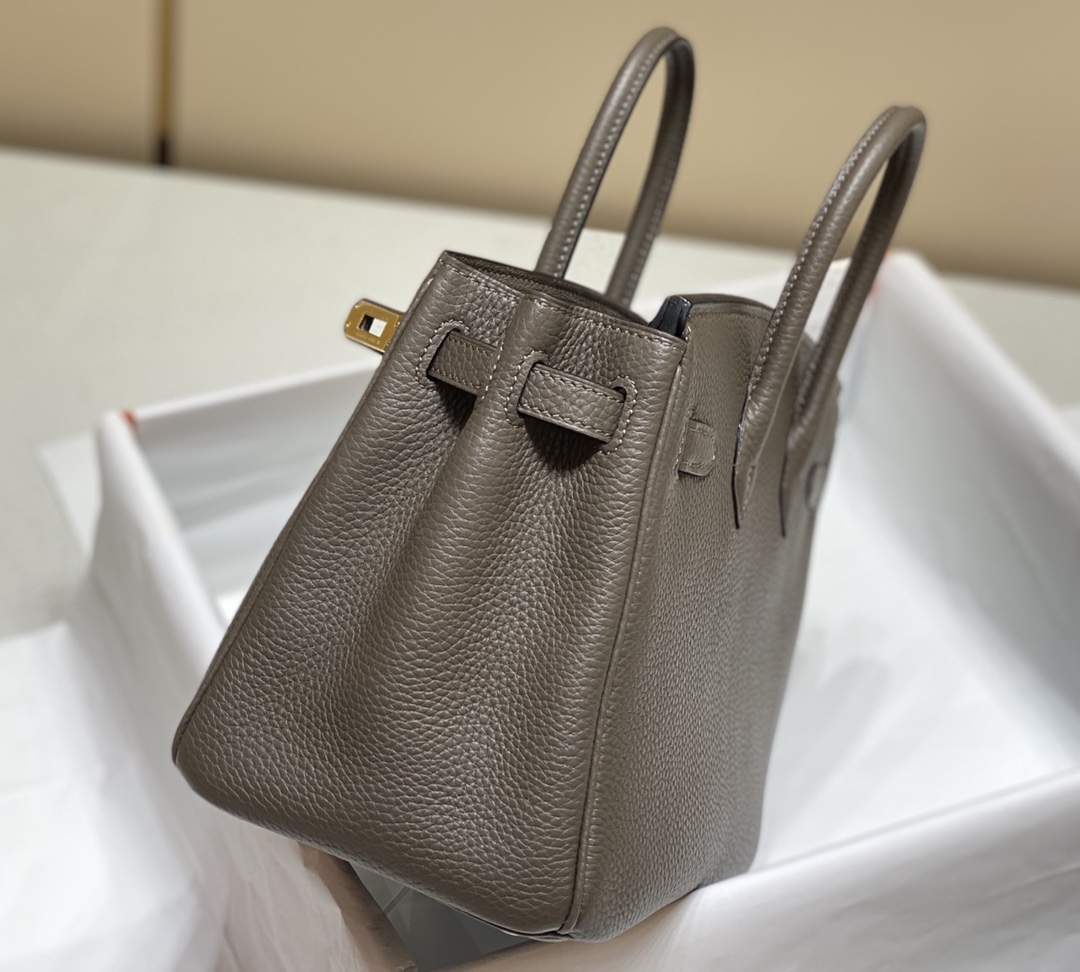 Hermes Birkin 30CM 35CM Togo Leather Milkshake Deep Grey With Gold