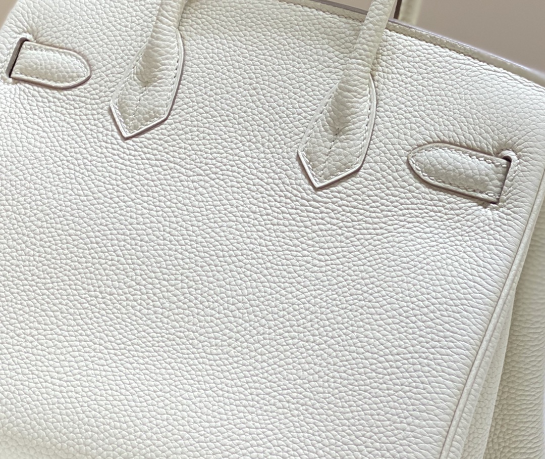 Hermes Birkin 30CM 35CM Togo Leather Milkshake White With Silver