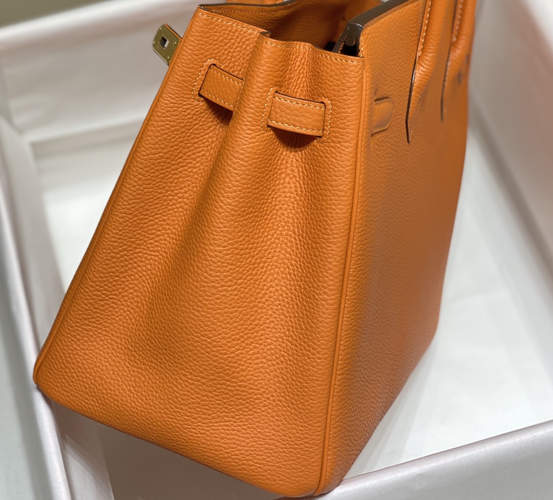 Hermes Birkin 30CM 35CM Togo Leather Orange With Gold