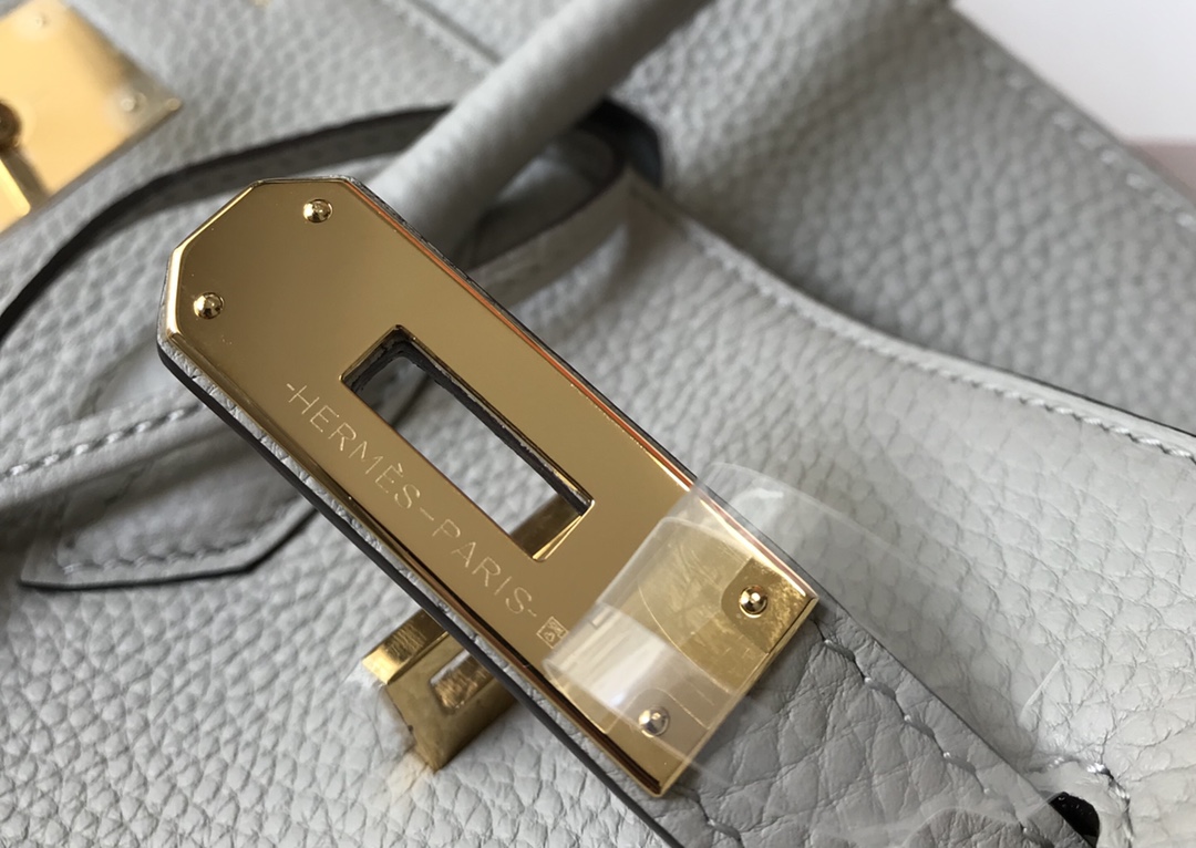 Hermes Birkin 30CM 35CM Togo Pearl Grey With Gold