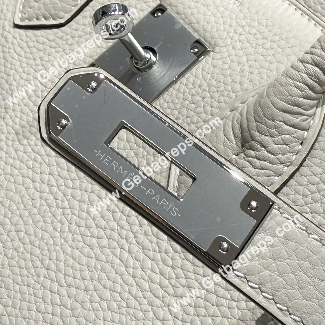 Hermes Birkin 30cm Pearl Grey Togo Leather