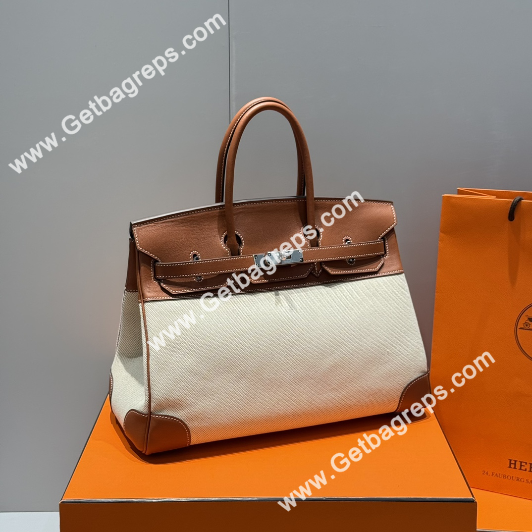 Hermes Birkin 35cm Swift Leather with Special Canvas