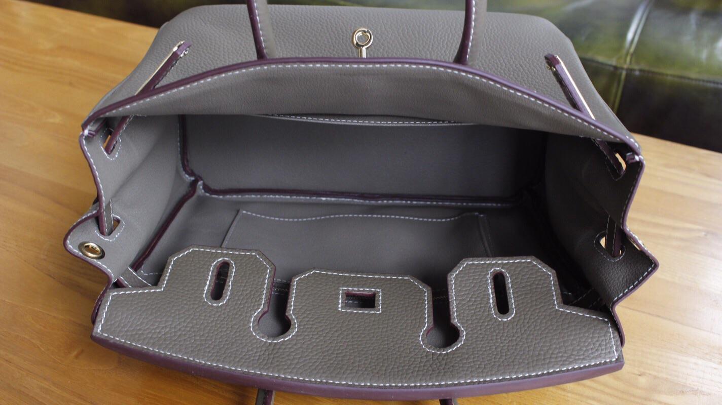 Hermes Birkin Togo Calfskin Handbag 30cm and 35cm Dark Grey