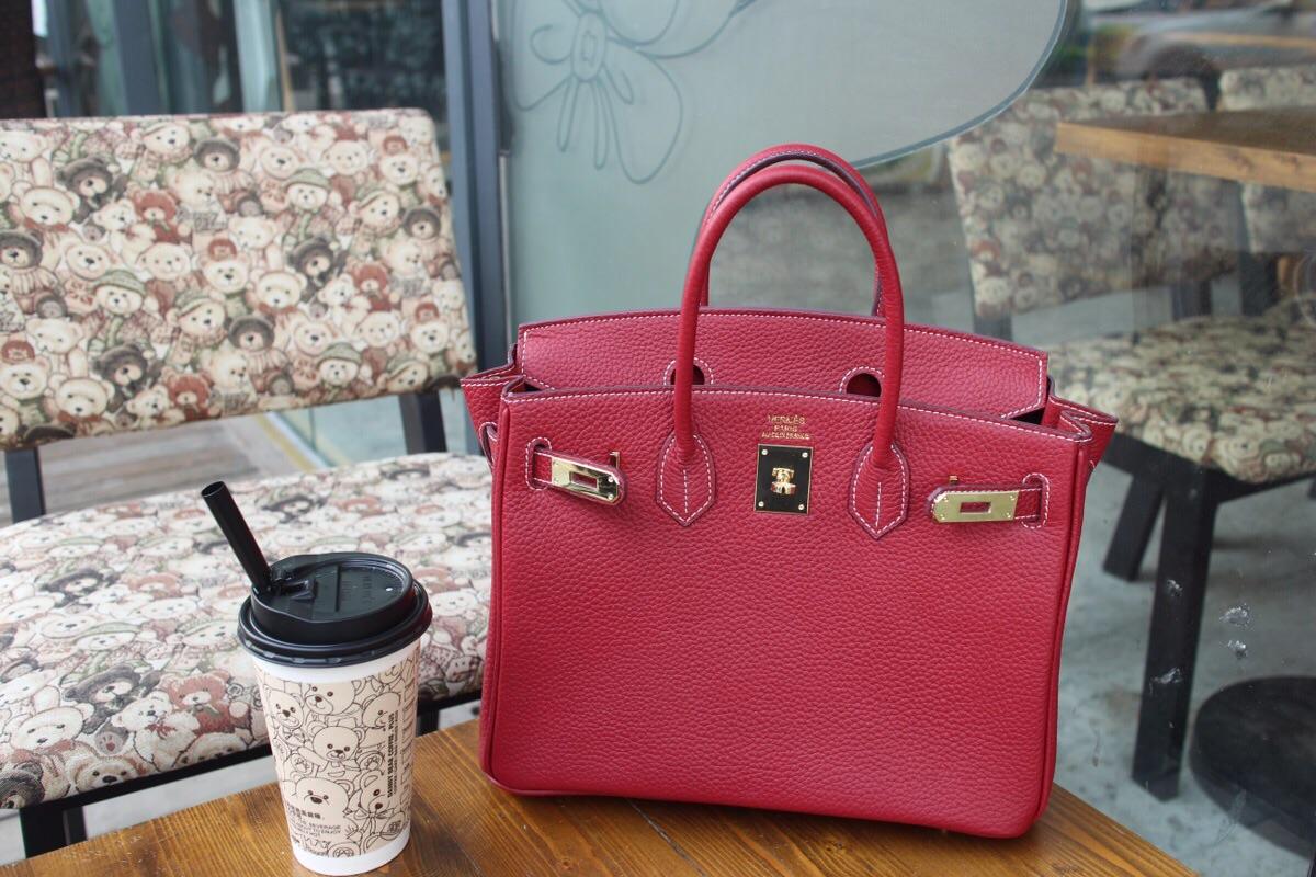 Hermes Birkin Togo Calfskin Handbag 30cm and 35cm Red