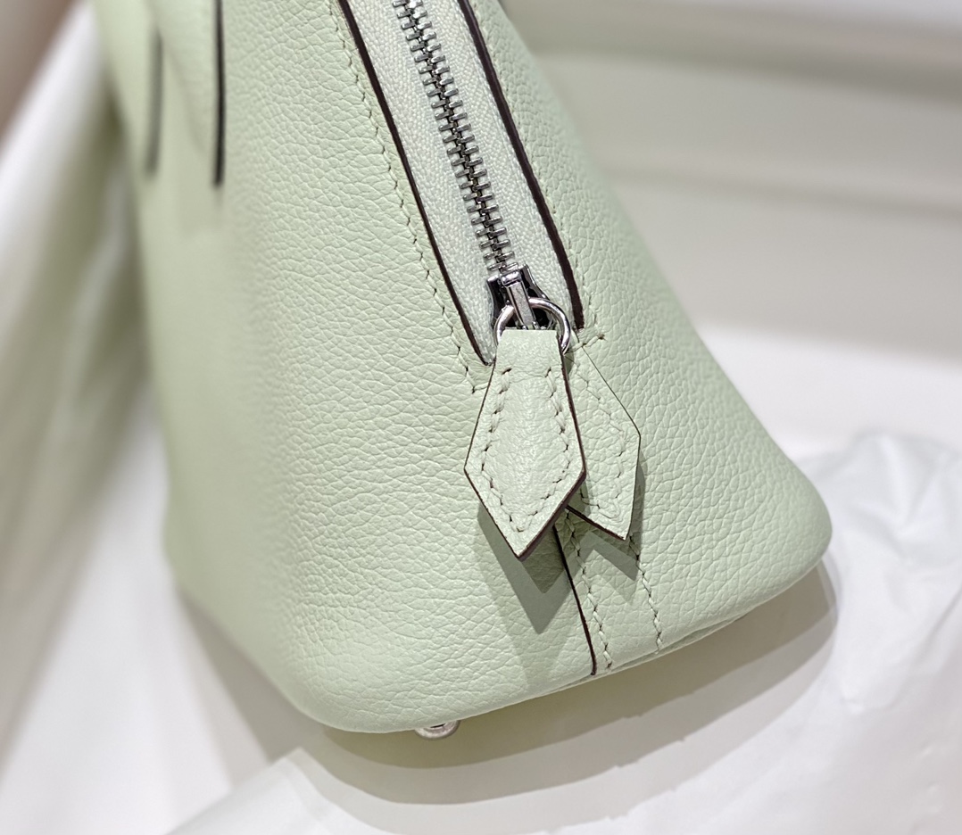 Hermes Bolide 1923 Mini Handmade Bag Calfskin in Bubble Green