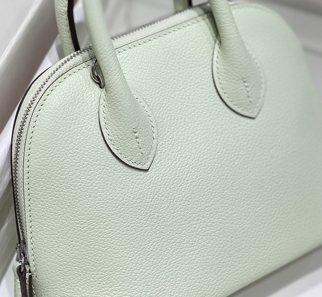 Hermes Bolide 1923 Mini Handmade Bag Calfskin in Bubble Green