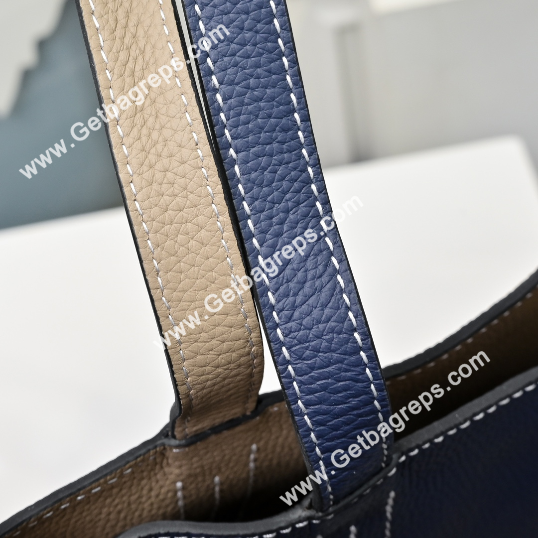 Hermes Double Sens Tote Bag Light Blue with Elephant