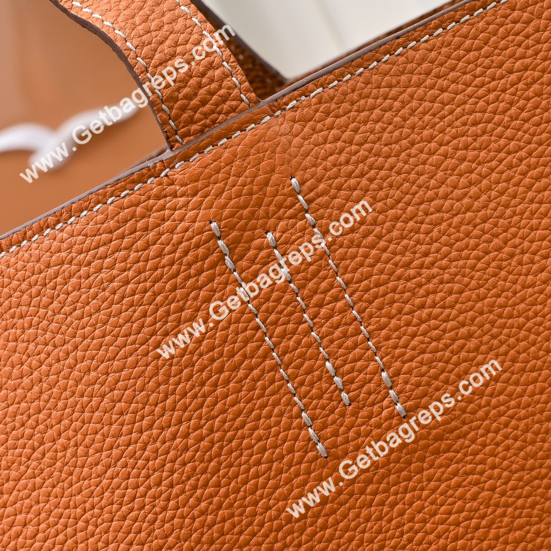 Hermes Double Sens Tote Bag Orange