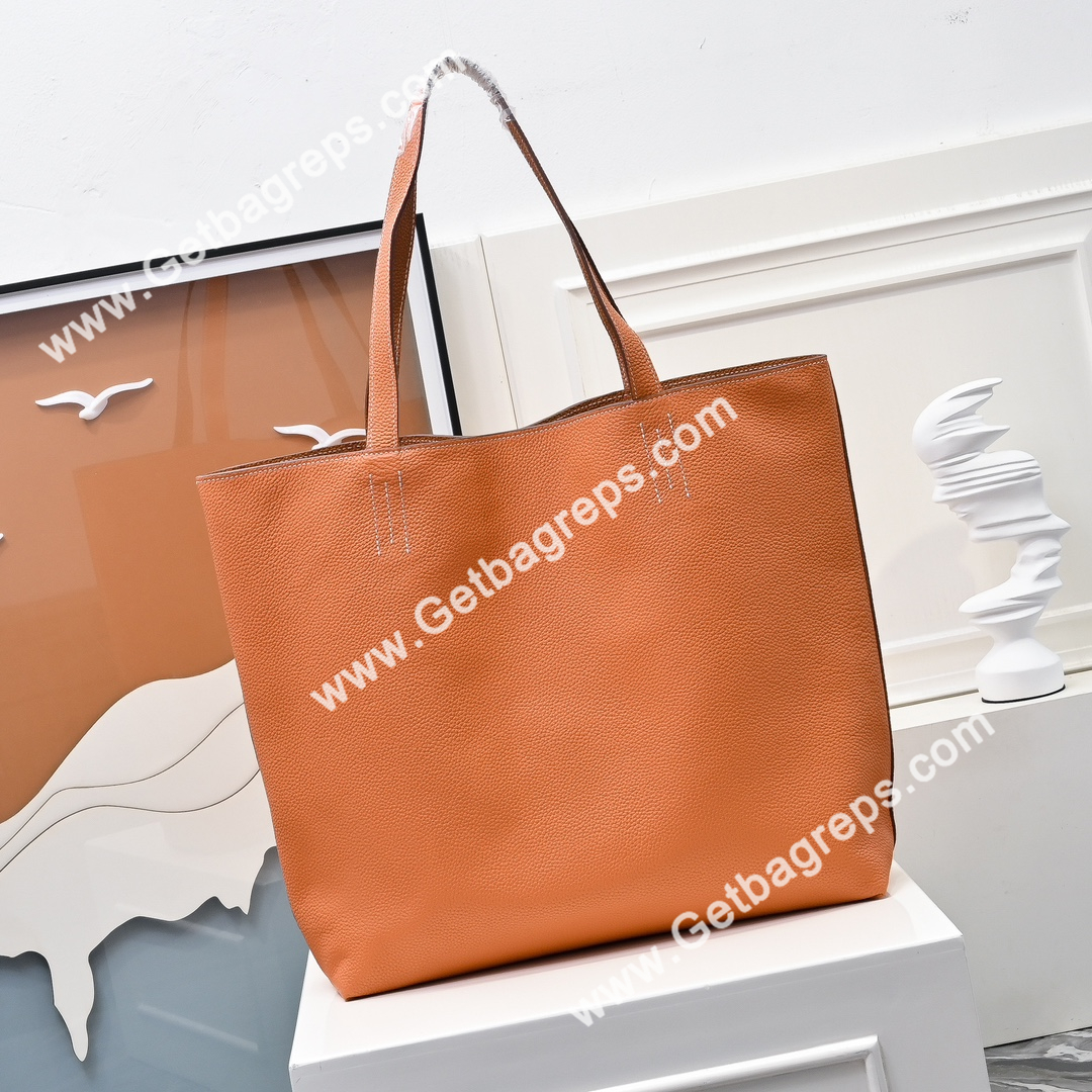Hermes Double Sens Tote Bag Orange