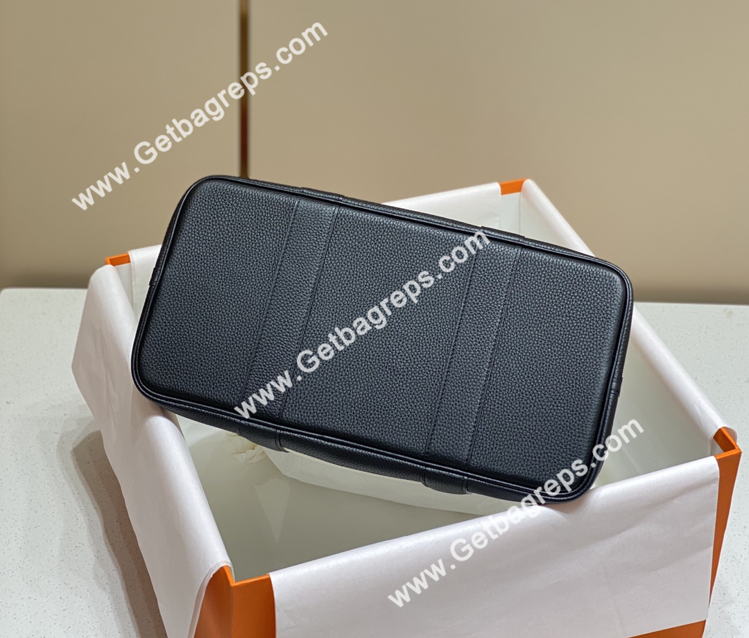 Hermes Garden Party 36cm Black Togo Leather With Canvas