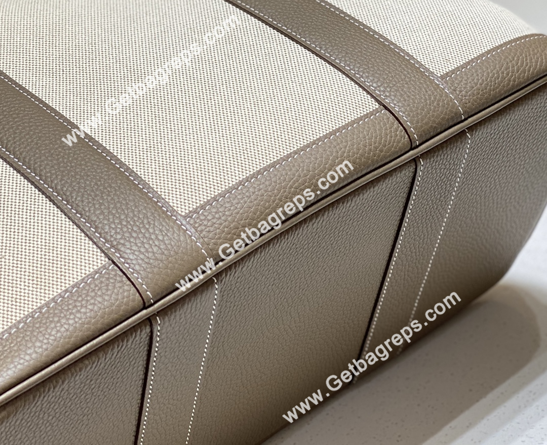 Hermes Garden Party 36cm Togo Elephant Leather With Canvas