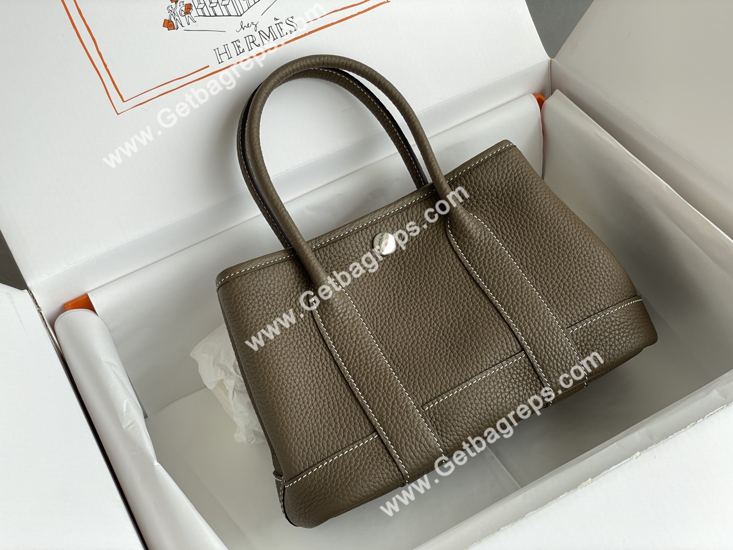 Hermes Garden Party Mini Hand Stitching-12