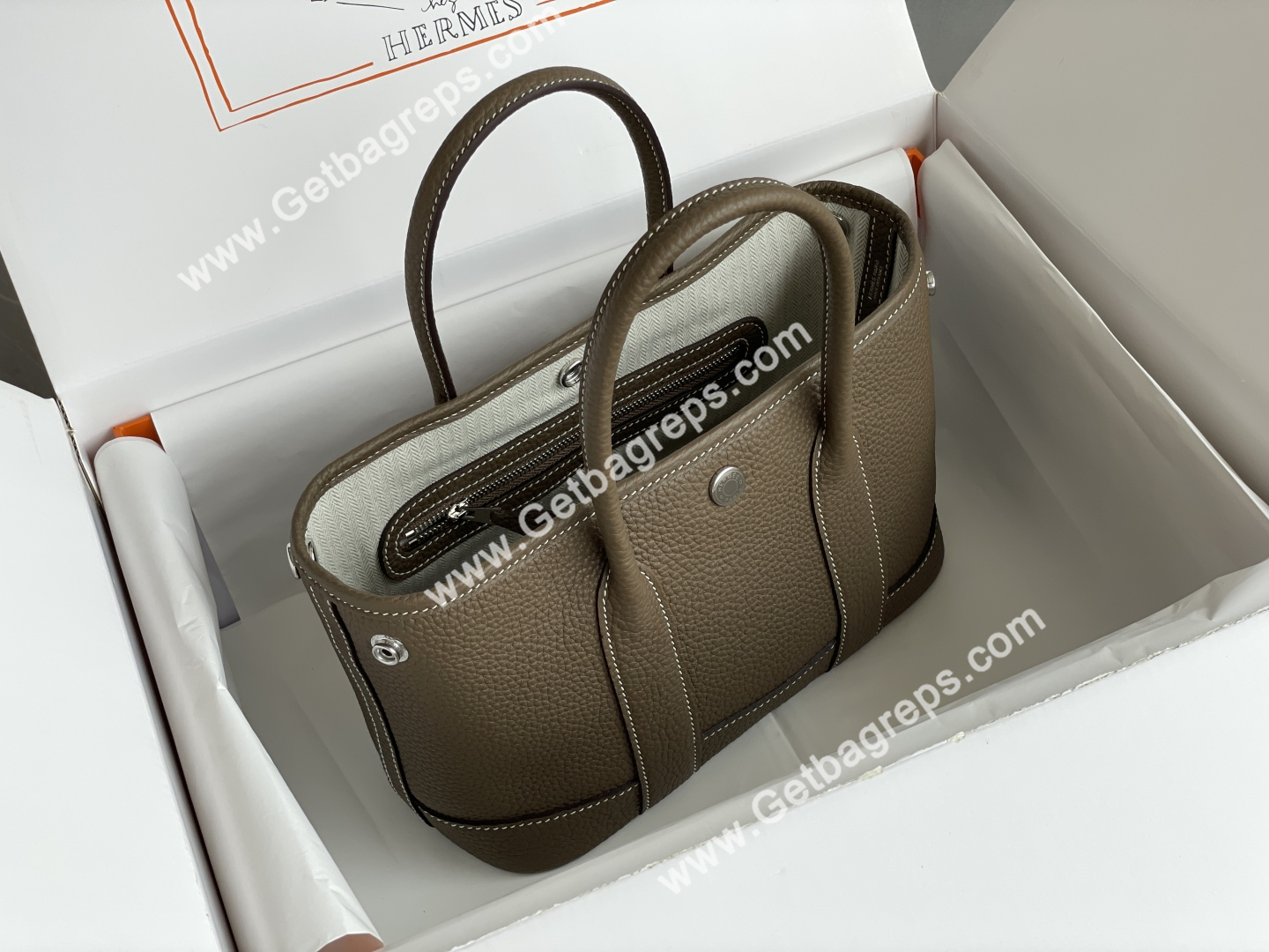 Hermes Garden Party Mini Hand Stitching-12