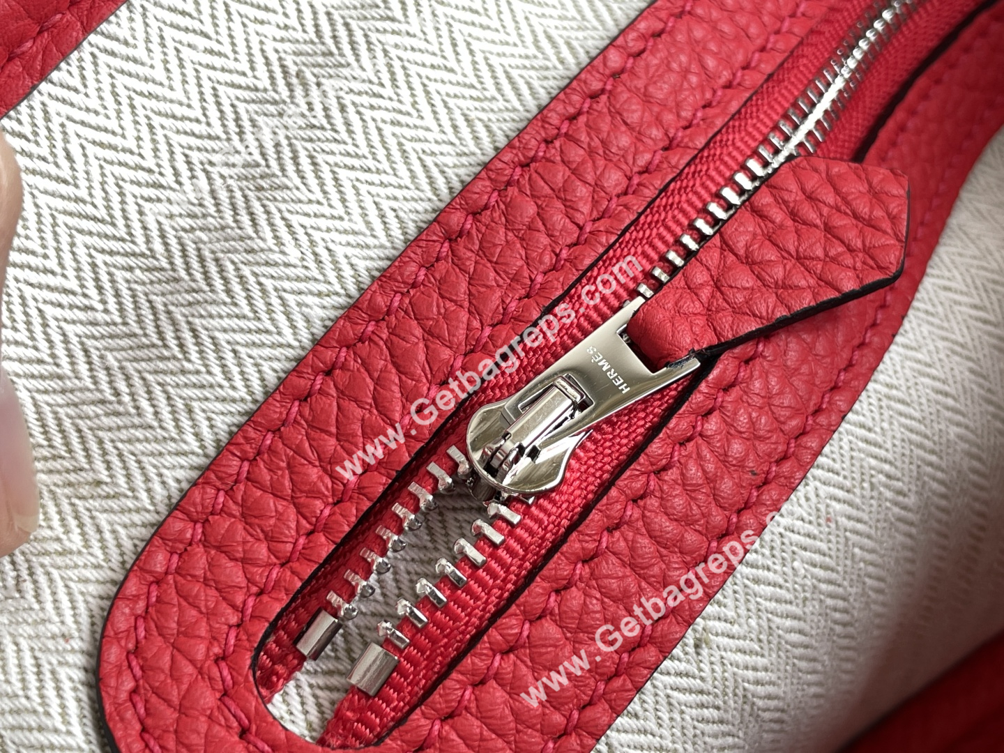 Hermes Garden Party Mini Hand Stitching-13