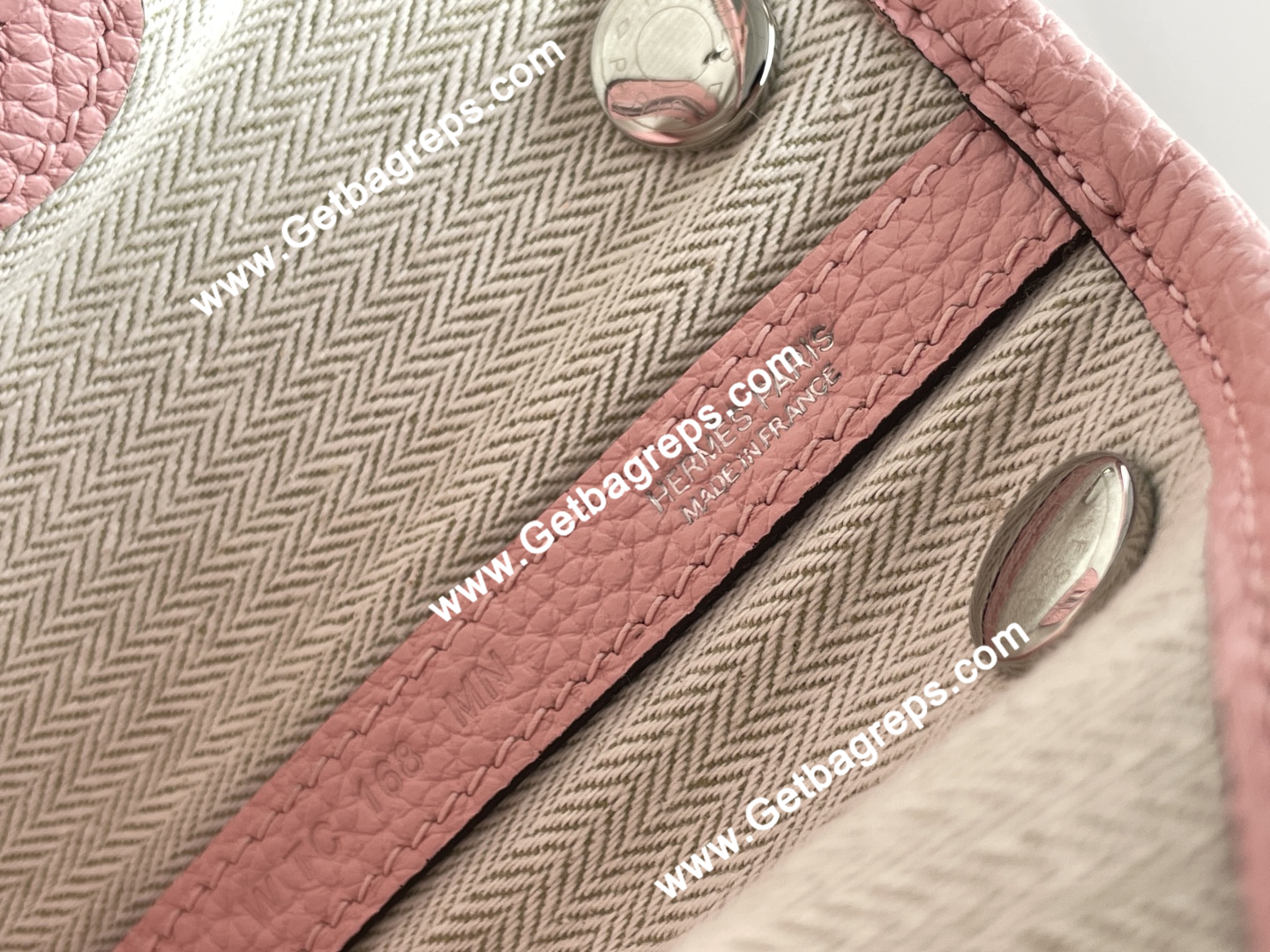 Hermes Garden Party Mini Hand Stitching-8