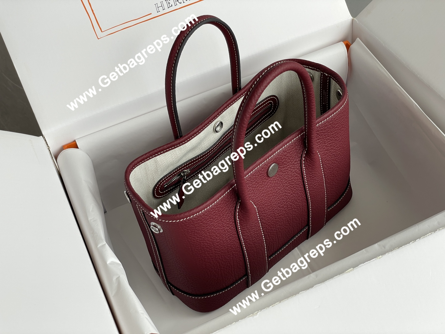 Hermes Garden Party Mini Hand Stitching 