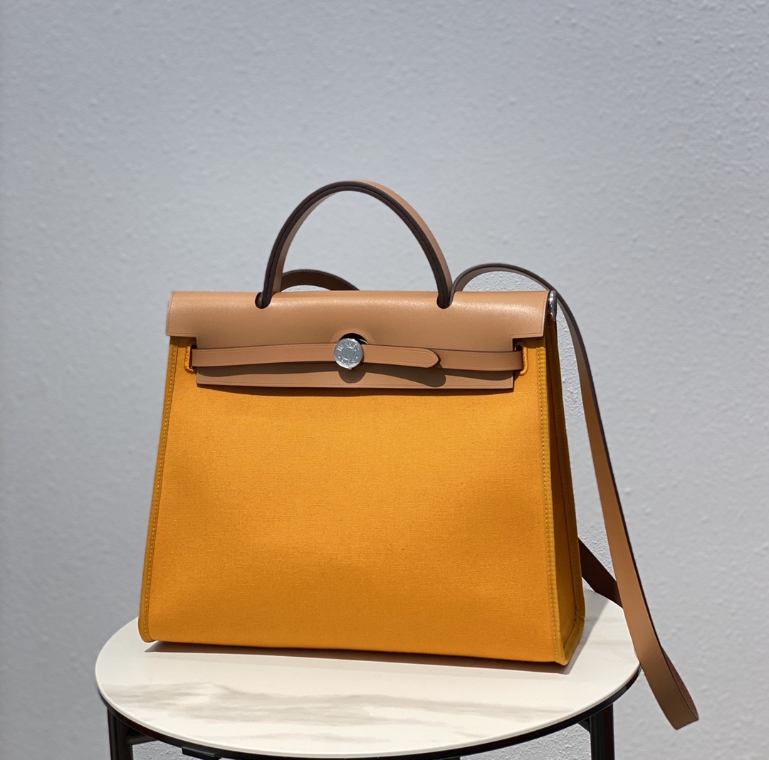 Hermes Herbag Turmeric and Brown