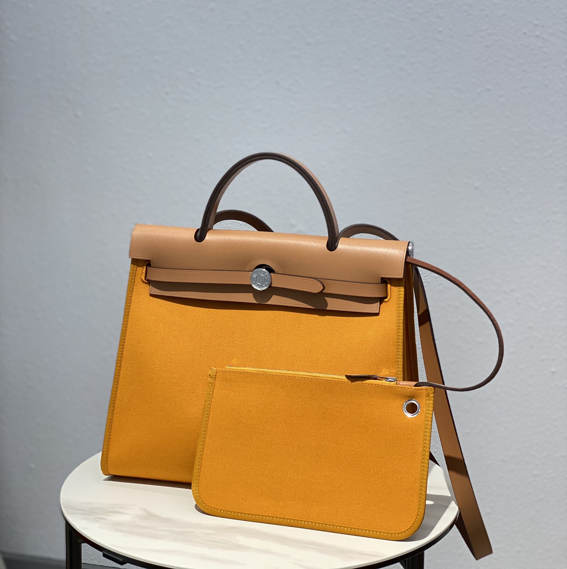 Hermes Herbag Turmeric and Brown