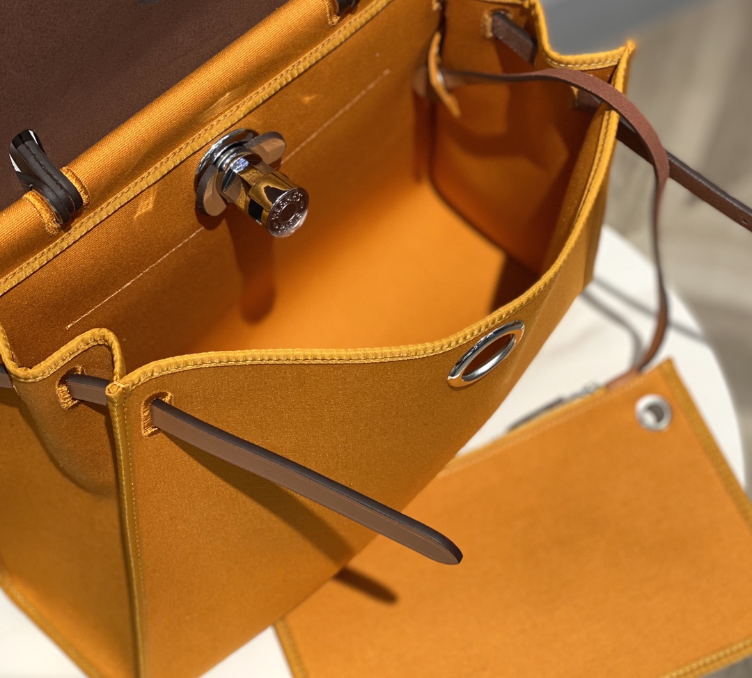 Hermes Herbag Turmeric and Brown