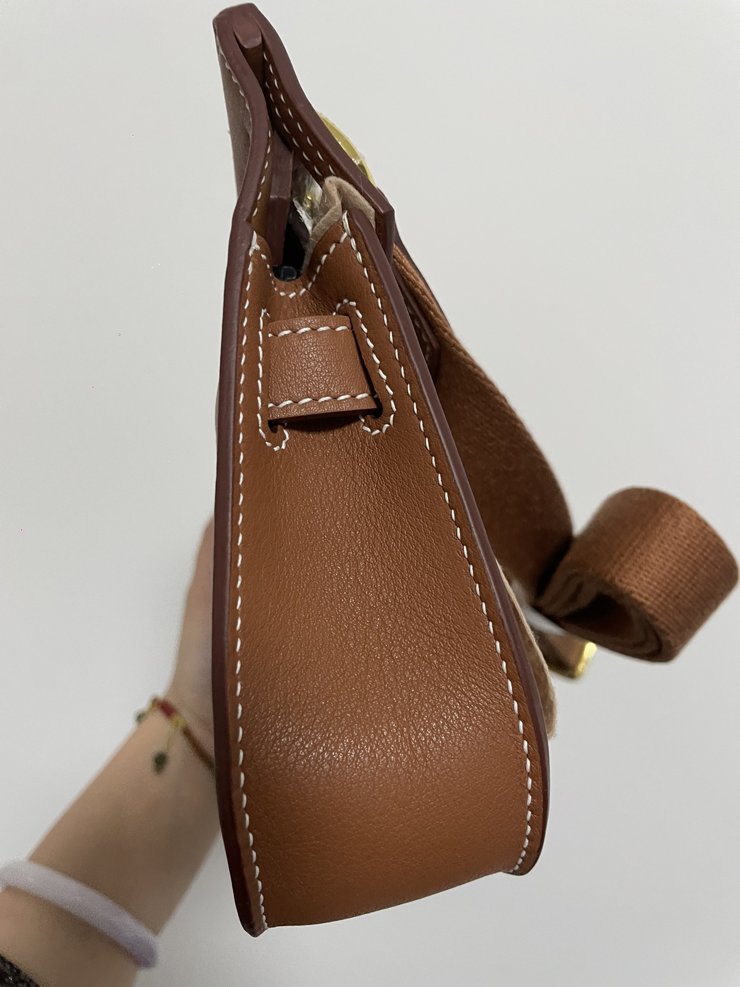 Hermes Jypsiere Mini Handmade Bag In Brown Swift Calfskin