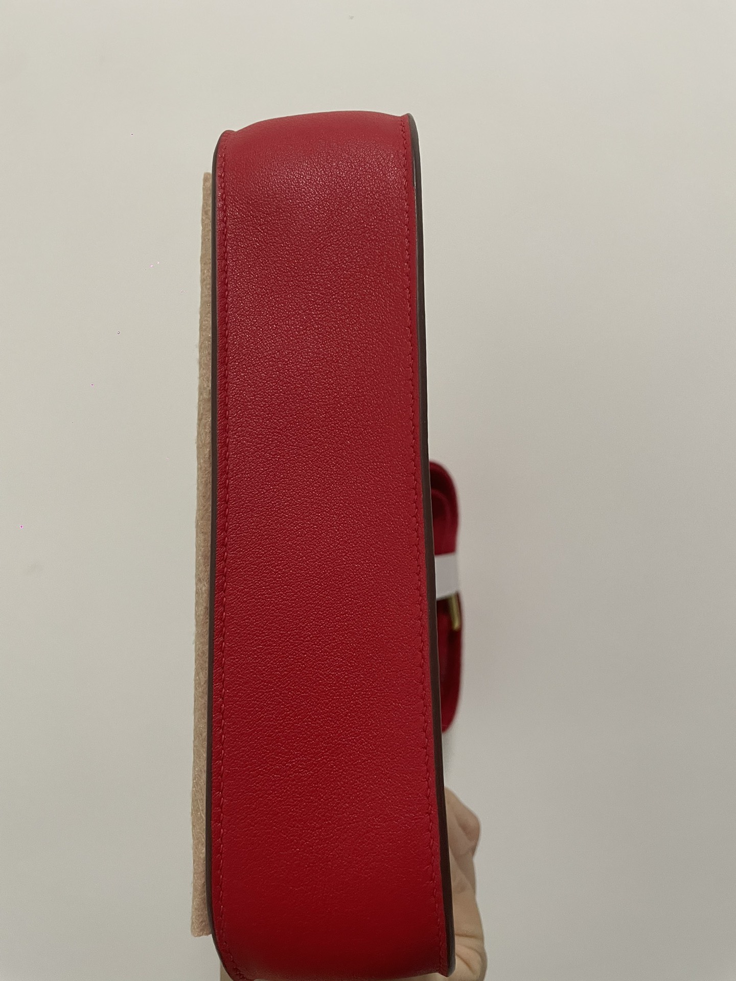 Hermes Jypsiere Mini Handmade Bag In Red Swift Calfskin With Gold