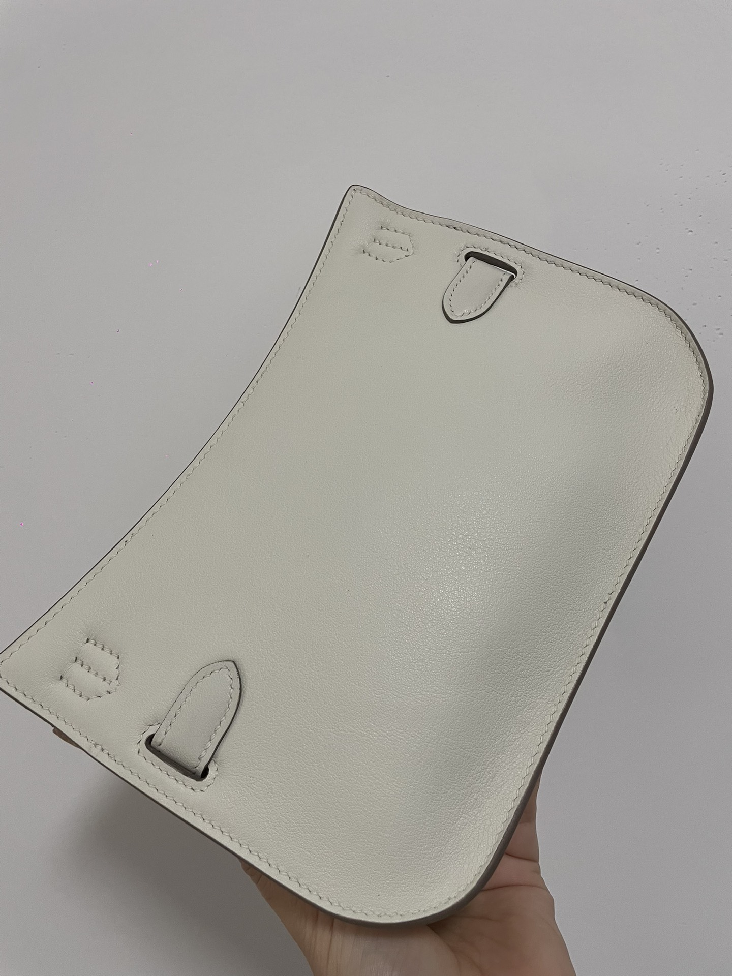 Hermes Jypsiere Mini Handmade Bag In White Swift Calfskin With Silver