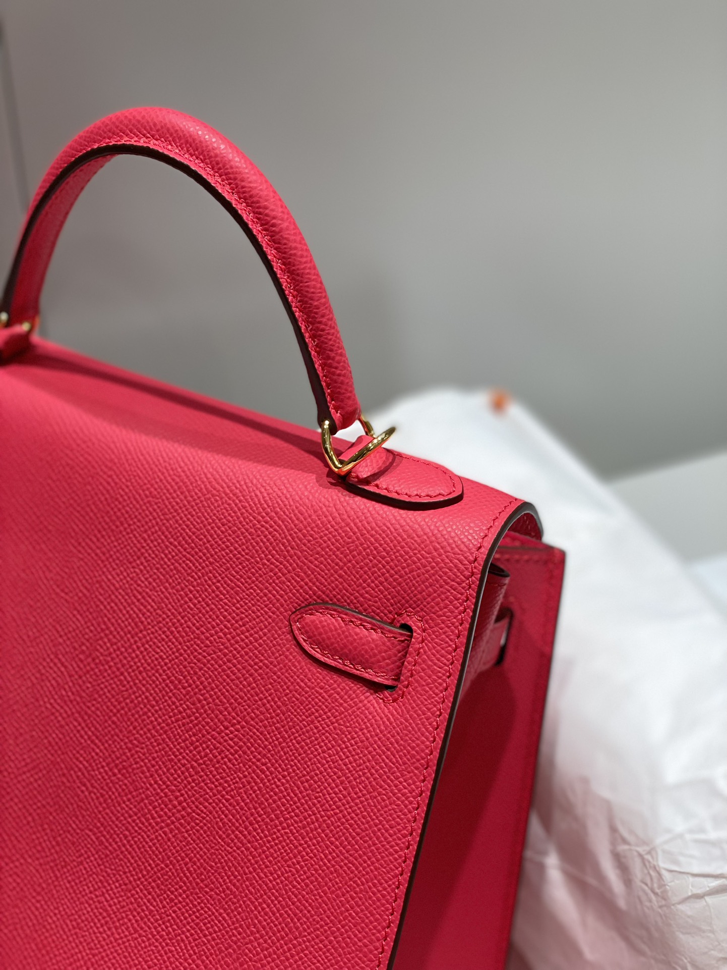 Hermes Kelly 19cm 25cm 28cm Red