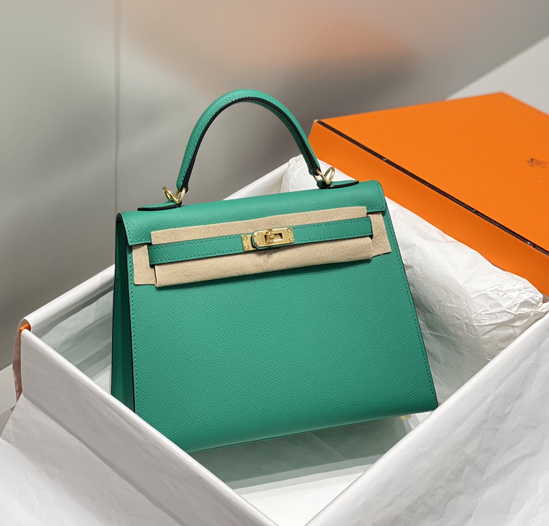 Hermes Kelly 25cm Green