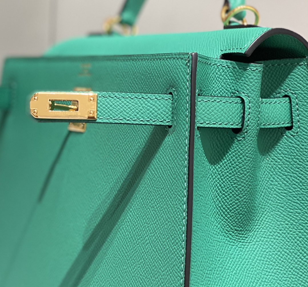 Hermes Kelly 25cm Green