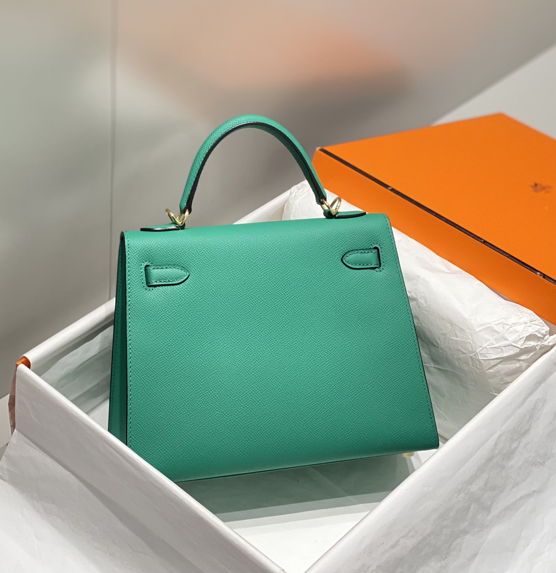 Hermes Kelly 25cm Green